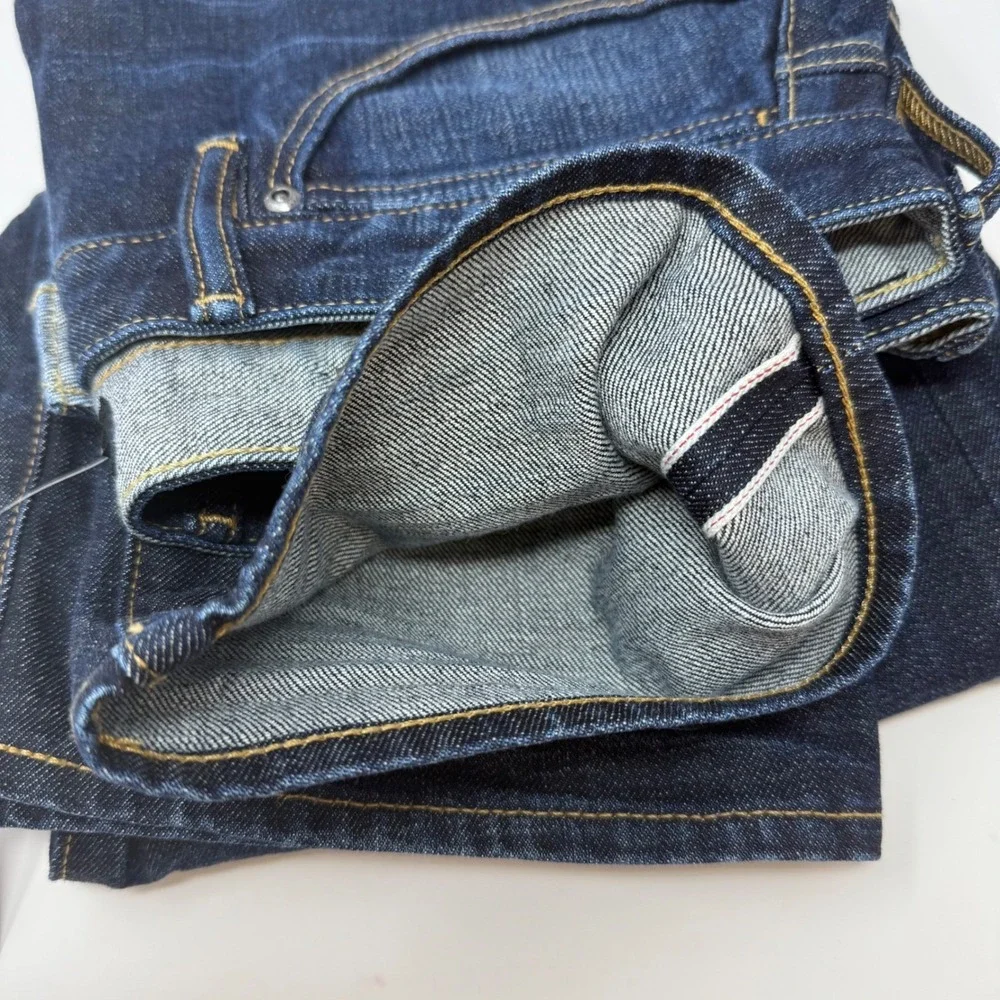 Todd Snyder Mens 32x30 Straight Fit Japanese Selvedge‎ Denim Jeans Indigo NEW